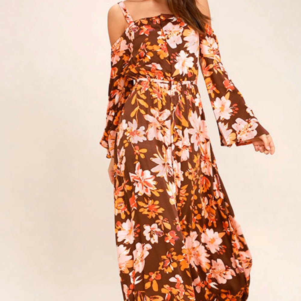 Somedays Lovin' Burgundy Print Maxi Dress